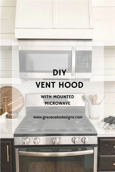 Diy Vent Hood Microwave In Kitchen Kitchen Vent Mounted Microwave