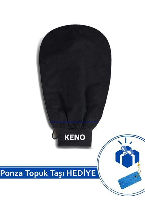 KENO Banyo Duş Kesesi Peeling Eldiveni Floş Ipek Unisex Siyah Fiyatı