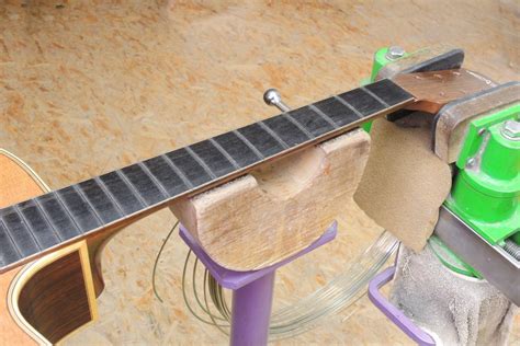 Photo Story Refretting Of An Acoustic Guitar Stoll Guitars