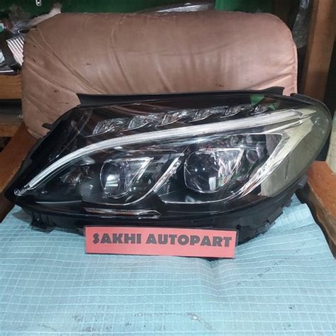 Jual Headlamp Mercy Mercedes Benz C Class W205 Lensa Dua Kiri Original