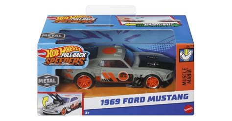 HOT WHEELS MASINUTA METALICA CU SISTEM PULL BACK FORD MUSTANG 1969 SCARA 1 43 Arhiva Okazii Ro