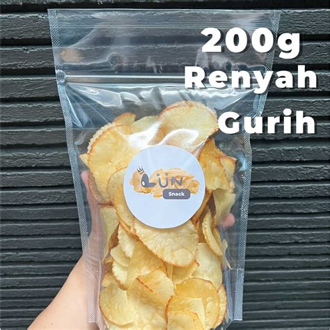 Jual Kripik Singkong Premium Tradisional Original Renyah Snack Shopee