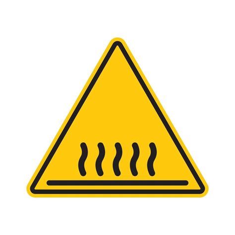 Hot Surface Do Not Touch Danger Sign Icon Vector Art At Vecteezy
