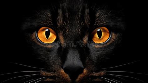 Clean and Aesthetic Orange Cat Eyes Wallpaper Stock Illustration ...