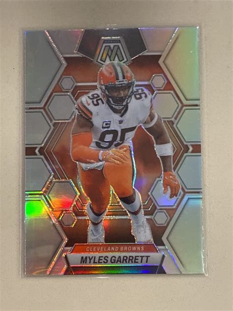 Panini Mosaic Myles Garrett Silver Prizm Cleveland Browns Ebay