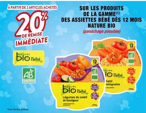 Promo Les Produits De La Gamme Des Assiettes Bébé Dès 12 Mois Nature