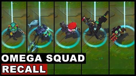 All Omega Squad Recall Animations Fizz Veigar Twitch Teemo Tristana