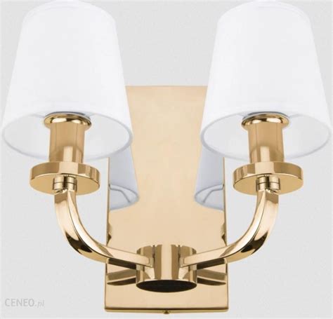 Lampa Cosmolight Kinkiet New York 2Xe14 Złoty Biały W02510Au Wh