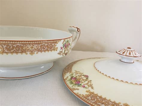 Noritake Covered Vegetable Bowl Vintage Nippon For Etsy