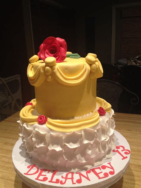 Belle cake | Belle cake, Cute cakes, Party cakes