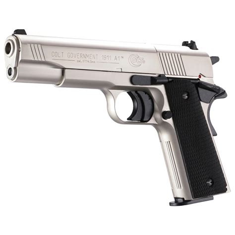 Colt® 1911 A1 Co2 Pistol Nickel 148569 Air And Bb Pistols At Sportsman S Guide