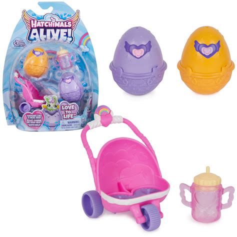 Hatchimals Alive Hatch N Stroll Playset With Stroller Walmart