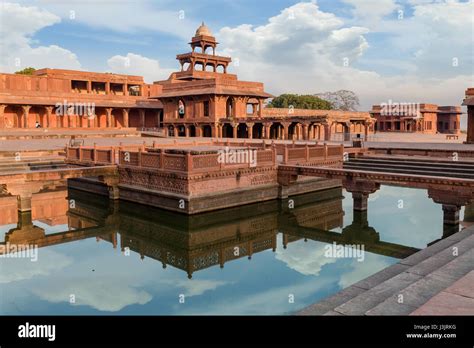 historic fatehpur sikri agra red sandstone mughal architecture