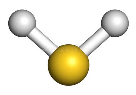 Molécula H2s De Sulfuro De Hidrógeno Gas Tóxico Con Olor