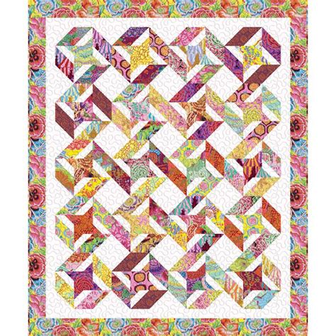 Designed Exclusively For Missouri Star Is This Gorgeous Sidekick Quilt Made With Kaffe Fassett