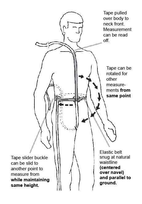 Custom Jacket Measuring Guide Form