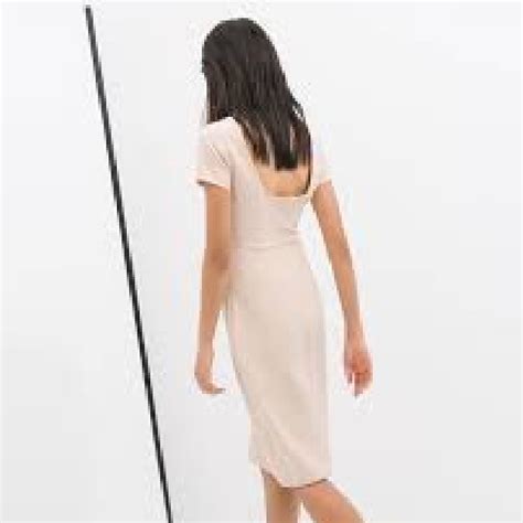 Zara Nude Dress Women S Fashion Dresses Sets Dresses On Carousell
