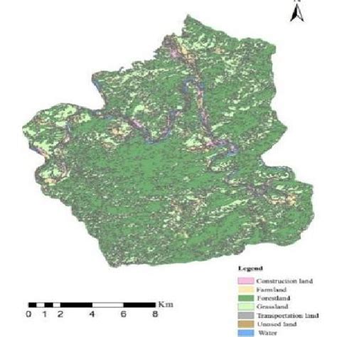 Land-use type distribution map. | Download Scientific Diagram