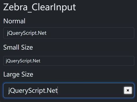 Easily Add Clear Buttons To Text Inputs With Zebra ClearInput Free