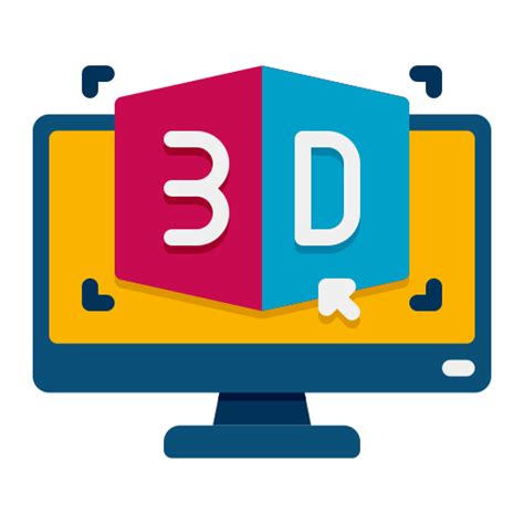 D Modeling Free Computer Icons