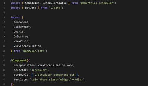 Angular Scheduler Dhtmlx Scheduler Integration