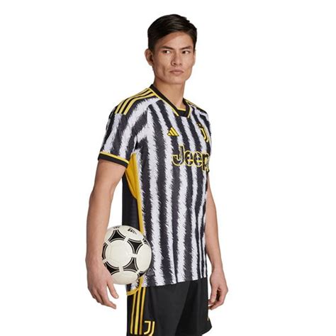 Adidas Juventus Authentic Home Shirt 2023 2024 Adults Black White