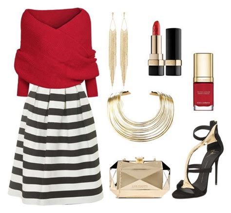 Perfect Red & Gold & Black & White Look 2015 | Red gold, Fashion, Black ...