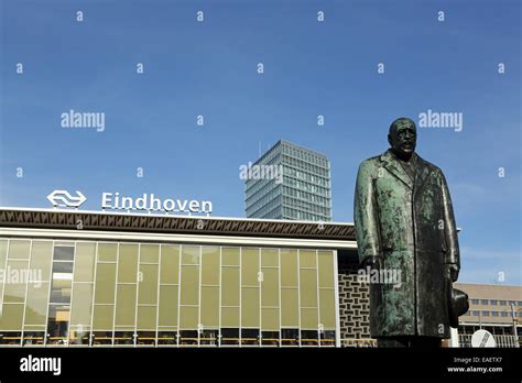 Statue Of Dr A F Philips By The Railway Station In Eindhoven The