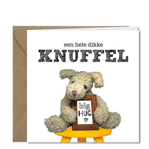 Dikke Knuffel Plant Wenskaarten Tallies Cards