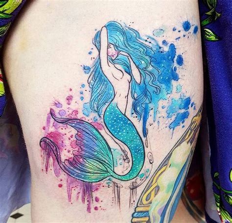 175 Mermaid Tattoos And Why They Lure Tattoo Enthusiasts Watercolor