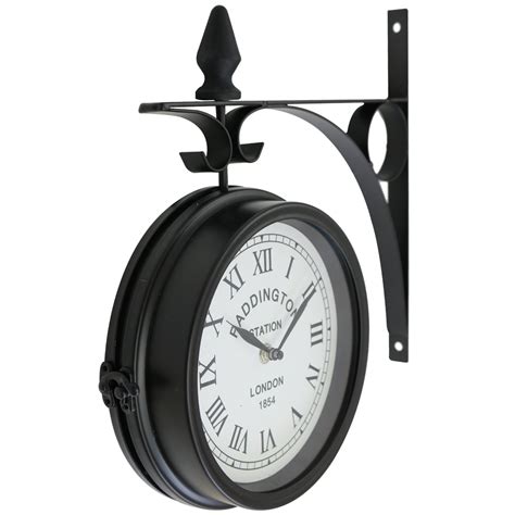 Double Sided Paddington Station Outdoor Garden Wall Clock £19 99 Oypla Stocking The Very