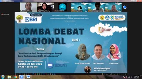 Lomba Debat Nasional Fakultas Ekonomi Dan Bisnis Upn