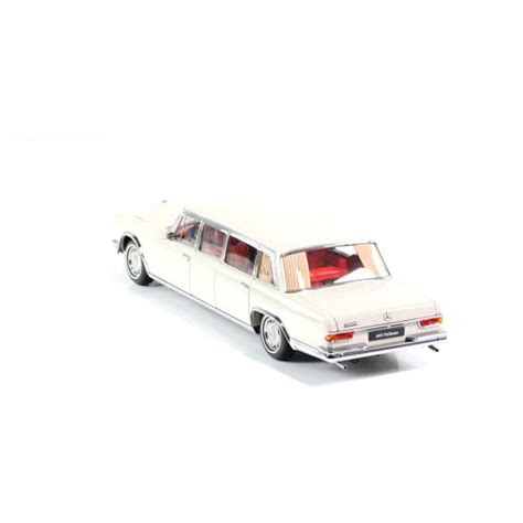 Model Car Pullmann W White Grey Original Mercedes Benz