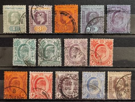 Straits Settlements Stamps King Edward Vii Singapore Malaya