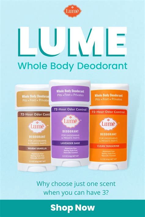 Lume Deodorant Natural Deodorants For Anywhere On Your Body