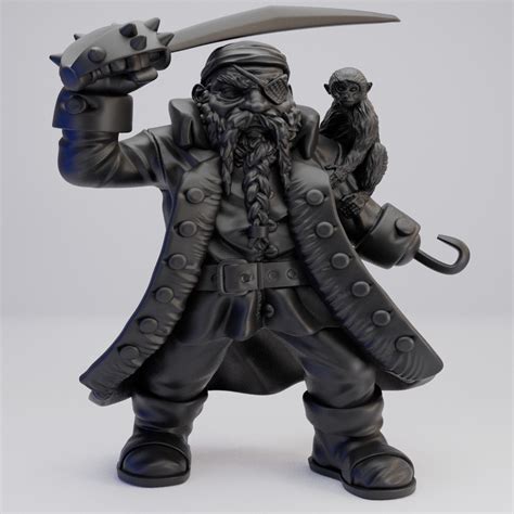 Hot Goblin キャプテンダリオ ミニチュア 海賊ドワーフ ホットゴブリン