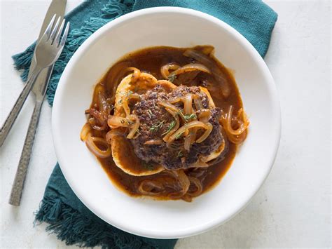 French Onion Salisbury Steak Bowls