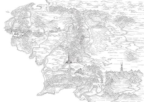 Middle Earth Map :: Behance