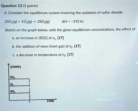 Solved Question Points Consider The Equilibrium System