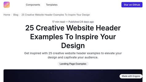 25 Creative Website Header Examples To Inspire Your Design | Magic UI