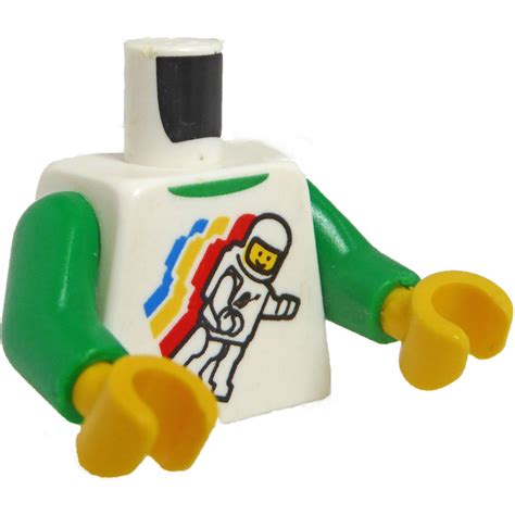 Lego Minifigure Torso With Spaceman And Green Undershirt Without