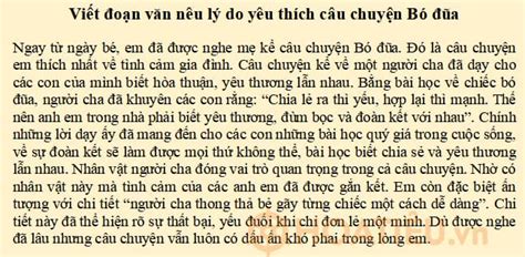 sieu hay viet doan van neu li  yeu thich mot cau chuyen da  hoac