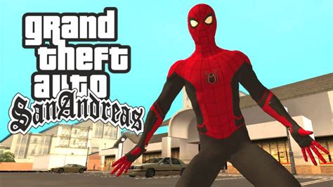 Gta San Andreas Marvel S Spider Man Mod Upgraded Suit Gameplay Youtube