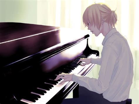 Kagamine Len114010 Zerochan Piano Piano Anime Blonde Anime Boy