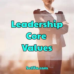 14 Leadership Core Values - SELFFA