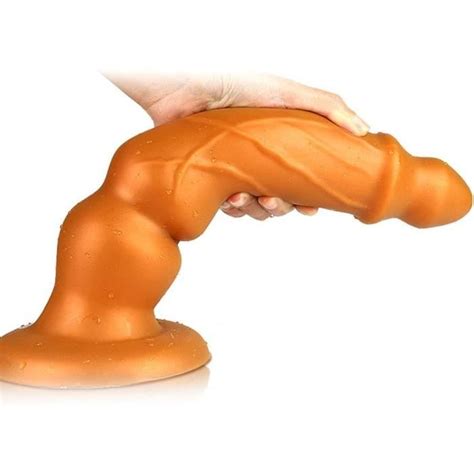 Gode En Silicone Liquide Classic Avec Forte Ventouse Plug Anal Flexible