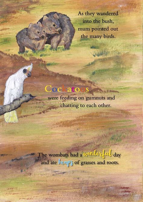 Wombat Childrens Book Wazzies Little Adventure Picture And Story Book