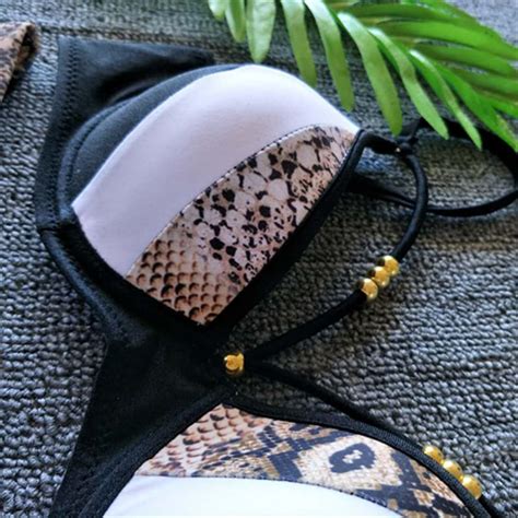 Women Padded Push Up Bra Bandage Bikini Set Swimsuit Bathing Suit Hplify