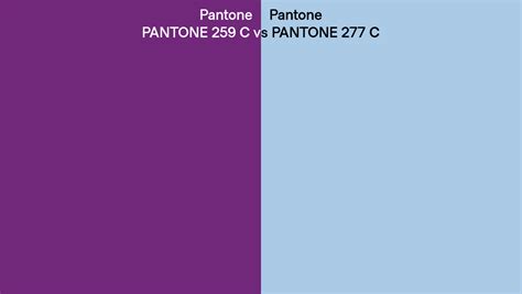 Pantone 259 C Vs Pantone 277 C Side By Side Comparison