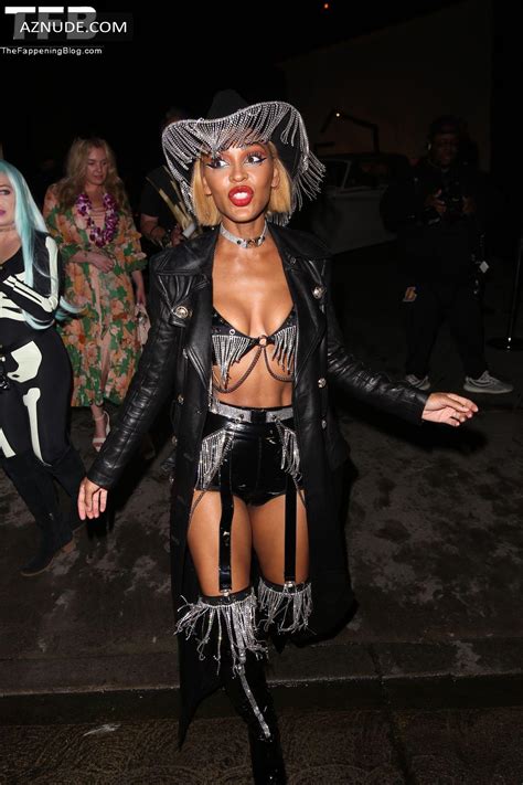 Meagan Good Sexy Seen Flaunting Her Hot Cleavage In A Cowgirl Costume At The Carnevil Halloween